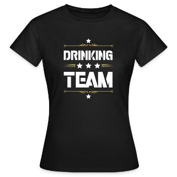 Équipe de boisson - T-shirt Femme - noir - Devant - AI Model Female 172 dark (172cm)