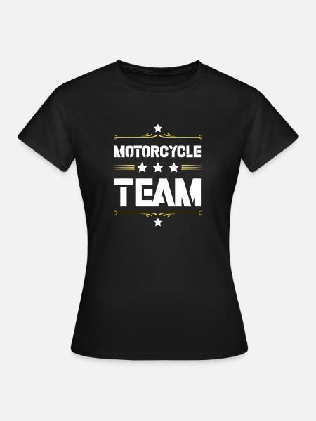 Motorcycle Team - Frauen T-Shirt - Schwarz