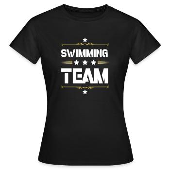 Équipe de natation - T-shirt Femme - noir - Devant - AI Model Female 172 dark (172cm)