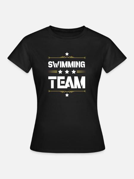 Swimming Team - Frauen T-Shirt - Schwarz