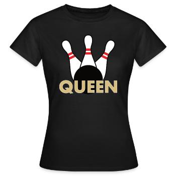 Skittles - Bowling Queen - Women's T-Shirt - black - Front - AI Model Female 172 dark (172cm)