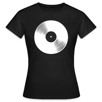 record - T-shirt Femme - noir - Devant - AI Model Female 172 dark (172cm)