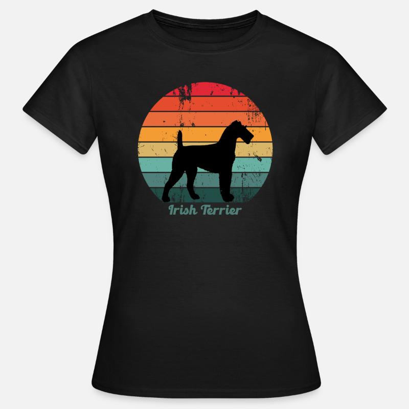 Retro Irish Terrier - Women's T-Shirt - black