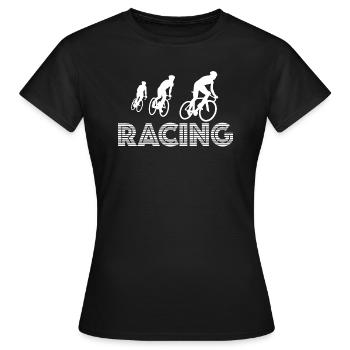 Racing | Bike, race, bike race, bike, e-bike - Women's T-Shirt - black - Front - AI Model Female 172 dark (172cm)