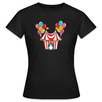 Directeur de cirque cirque tente de cirque - T-shirt Femme - noir - Devant - AI Model Female 172 dark (172cm)