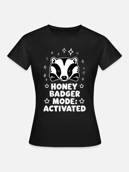 Dachs Honigdachs Tier - Frauen T-Shirt - Schwarz