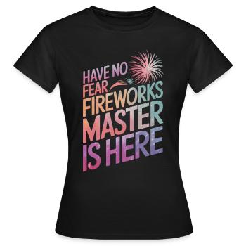 Pyrotechnics Fireworks Pyrotechnics - Women's T-Shirt - black - Front - AI Model Female 172 dark (172cm)