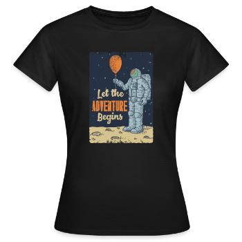 Let the Adventure L’idée de cadeau de Bégin - T-shirt Femme - noir - Devant - AI Model Female 172 dark (172cm)