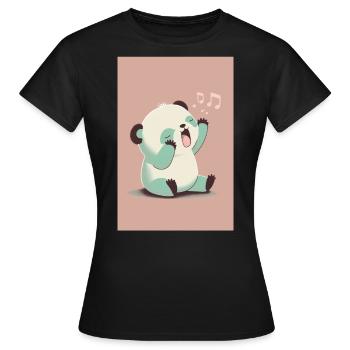 Baby-Panda - Frauen T-Shirt - Schwarz - Vorne - AI Model Female 172 dark (172cm)