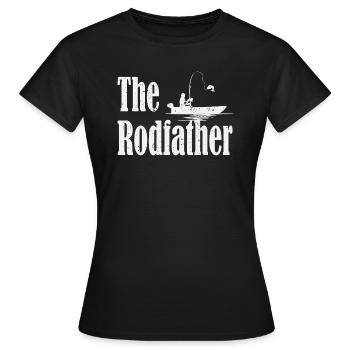 T-shirt graphique Rodfather Pêcheur - T-shirt Femme - noir - Devant - AI Model Female 172 dark (172cm)