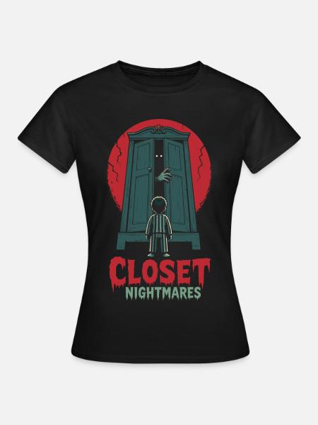 Closet Nightmares – Monster im Schrank - Frauen T-Shirt - Schwarz