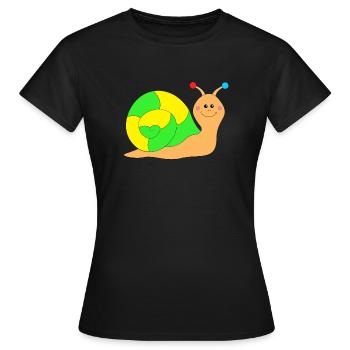 slug - Women's T-Shirt - black - Front - AI Model Female 172 dark (172cm)