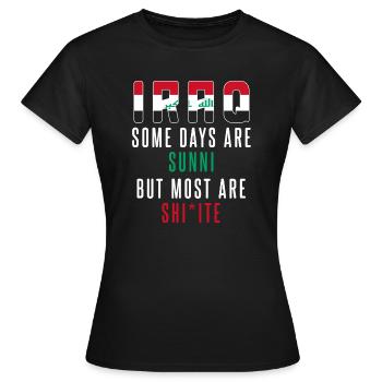 Irak - Frauen T-Shirt - Schwarz - Vorne - AI Model Female 172 dark (172cm)