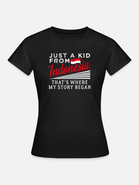 Indonesien - Frauen T-Shirt - Schwarz
