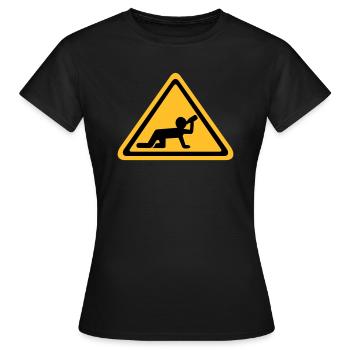 Alcool - T-shirt Femme - noir - Devant - AI Model Female 172 dark (172cm)