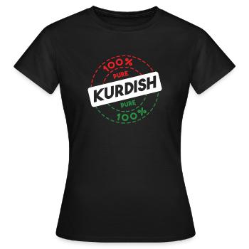 Kurdistan - Women's T-Shirt - black - Front - AI Model Female 172 dark (172cm)
