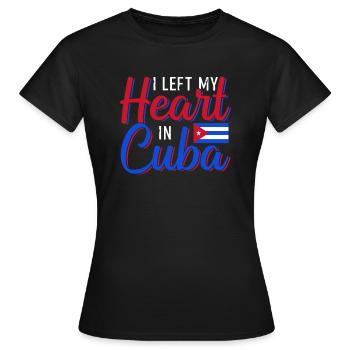 Cuba - T-shirt Femme - noir - Devant - AI Model Female 172 dark (172cm)
