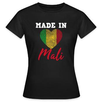 Mali - Frauen T-Shirt - Schwarz - Vorne - AI Model Female 172 dark (172cm)