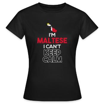 Malta - Frauen T-Shirt - Schwarz - Vorne - AI Model Female 172 dark (172cm)