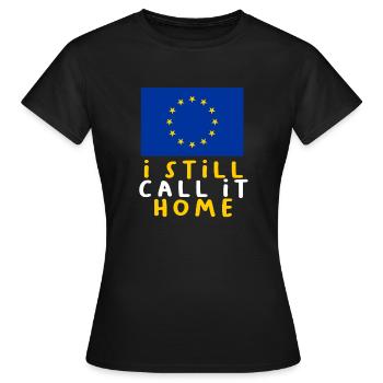 Europe - Women's T-Shirt - black - Front - AI Model Female 172 dark (172cm)