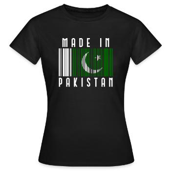Pakistan - T-shirt Femme - noir - Devant - AI Model Female 172 dark (172cm)