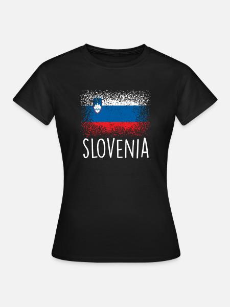 Slowenien - Frauen T-Shirt - Schwarz
