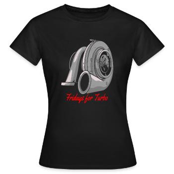 Vendredi pour Turbo - T-shirt Femme - noir - Devant - AI Model Female 172 dark (172cm)
