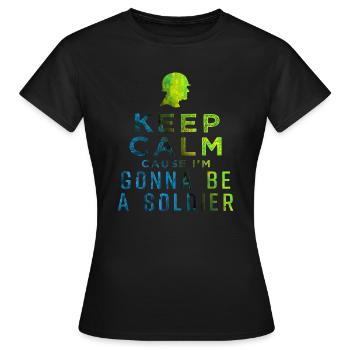 Soldat - T-shirt Femme - noir - Devant - AI Model Female 172 dark (172cm)