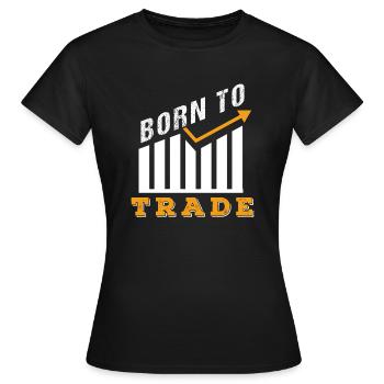Shares - Women's T-Shirt - black - Front - AI Model Female 172 dark (172cm)