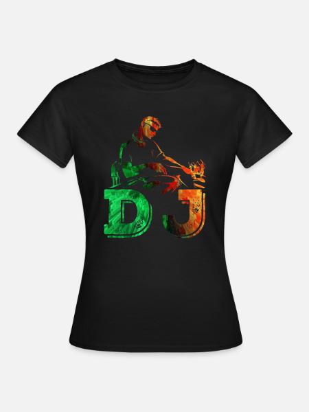 Dj - Frauen T-Shirt - Schwarz