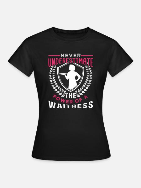 Kellnerin - Frauen T-Shirt - Schwarz