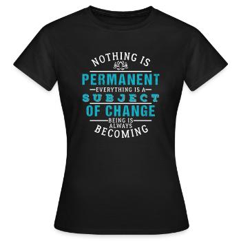 Bouddhisme - T-shirt Femme - noir - Devant - AI Model Female 172 dark (172cm)