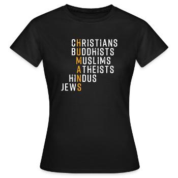 Islam - Women's T-Shirt - black - Front - AI Model Female 172 dark (172cm)