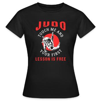 Judo - Women's T-Shirt - black - Front - AI Model Female 172 dark (172cm)