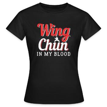 Wing Chun - Frauen T-Shirt - Schwarz - Vorne - AI Model Female 172 dark (172cm)