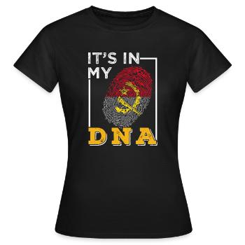 Angola - T-shirt Femme - noir - Devant - AI Model Female 172 dark (172cm)