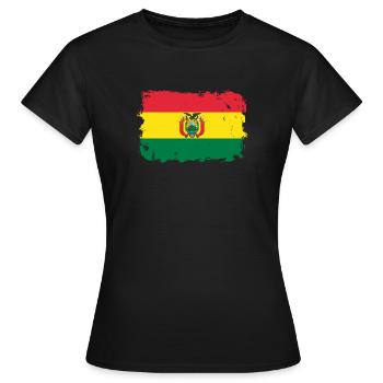 Bolivien - Frauen T-Shirt - Schwarz - Vorne - AI Model Female 172 dark (172cm)