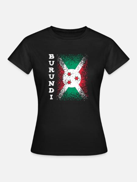 Burundi - Frauen T-Shirt - Schwarz