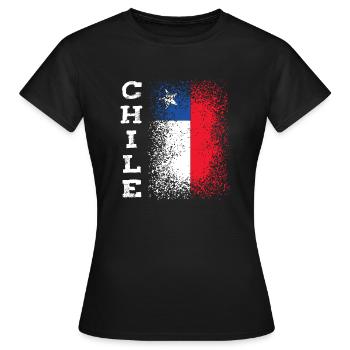 Chile - Frauen T-Shirt - Schwarz - Vorne - AI Model Female 172 dark (172cm)