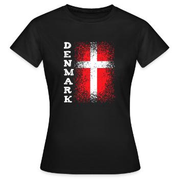 Danemark Pavillon - T-shirt Femme - noir - Devant - AI Model Female 172 dark (172cm)