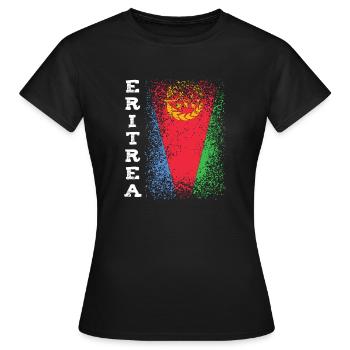 Eritrea Flagge - Frauen T-Shirt - Schwarz - Vorne - AI Model Female 172 dark (172cm)