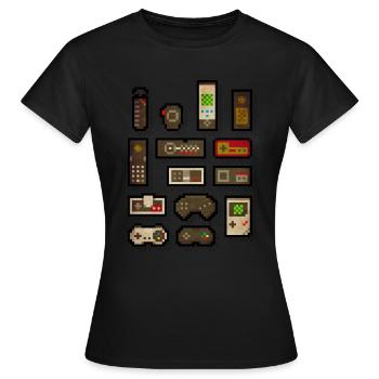 pixelcontrol - Frauen T-Shirt - Schwarz - Vorne - AI Model Female 172 dark (172cm)