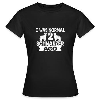 Deux museau chien cadeau - T-shirt Femme - noir - Devant - AI Model Female 172 dark (172cm)