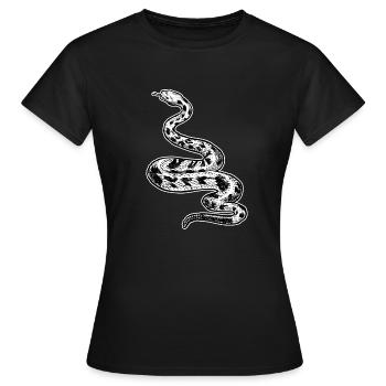 Serpents à sonnettes Serpents Reptiles Amateurs - T-shirt Femme - noir - Devant - AI Model Female 172 dark (172cm)