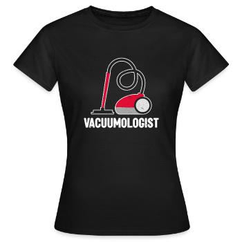 Aspirateur Ménage Ménage Ménage Femme au foyer Hausmann - T-shirt Femme - noir - Devant - AI Model Female 172 dark (172cm)