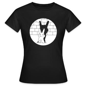 Rock Bunny Fun - Frauen T-Shirt - Schwarz - Vorne - AI Model Female 172 dark (172cm)
