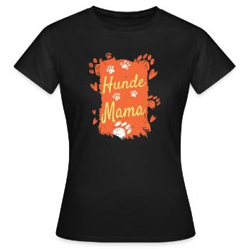 Hunde Mama Hundehalterin Geschenkidee - Frauen T-Shirt - Schwarz - Vorne - AI Model Female 172 dark (172cm)