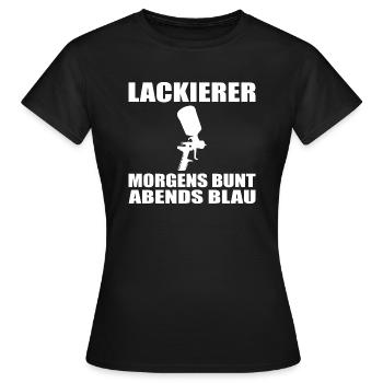 Lackierer - Frauen T-Shirt - Schwarz - Vorne - AI Model Female 172 dark (172cm)