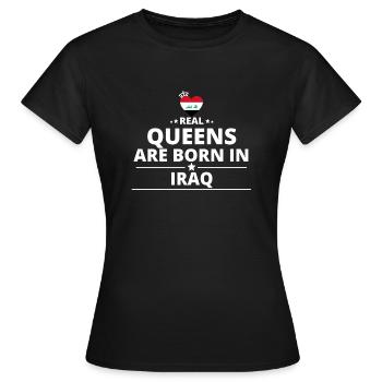 reines de cadeau que j'aime IRAK - T-shirt Femme - noir - Devant - AI Model Female 172 dark (172cm)