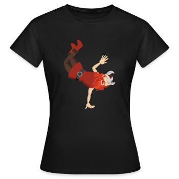 CELTIC - Frauen T-Shirt - Schwarz - Vorne - AI Model Female 172 dark (172cm)